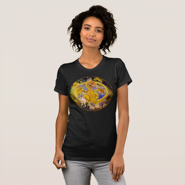 Camiseta T-Shirt Topaz Cosmic Dragon (Frente Completa)