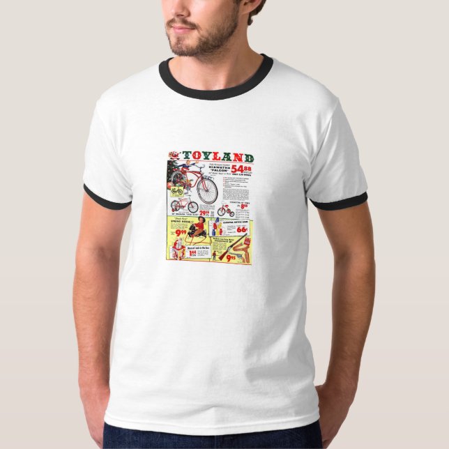 Camiseta T-shirt - Toyland - os anos 50 - Natal - (Frente)