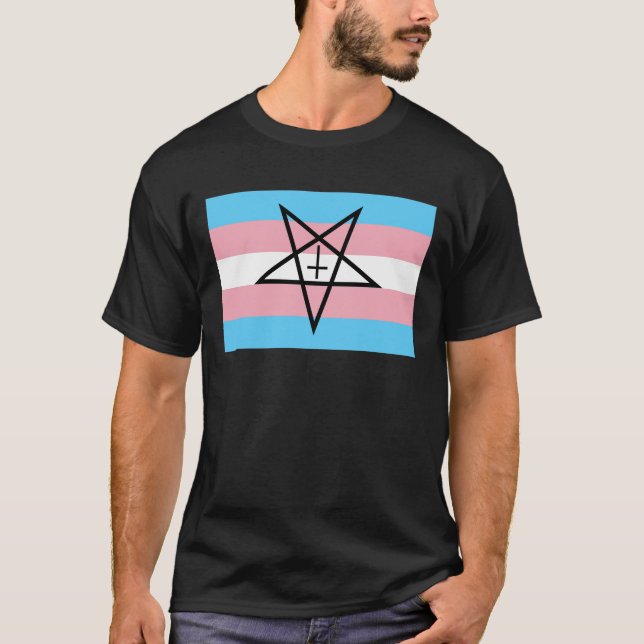 Camiseta T-Shirt Trans Pride Pentagram (Frente)