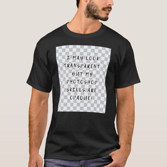 Camiseta T-shirt transparente do Photoshop para designer gr (Frente)