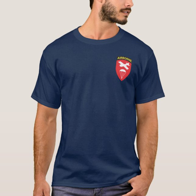 Camiseta T-shirt transportados por via aérea do comando (Frente)