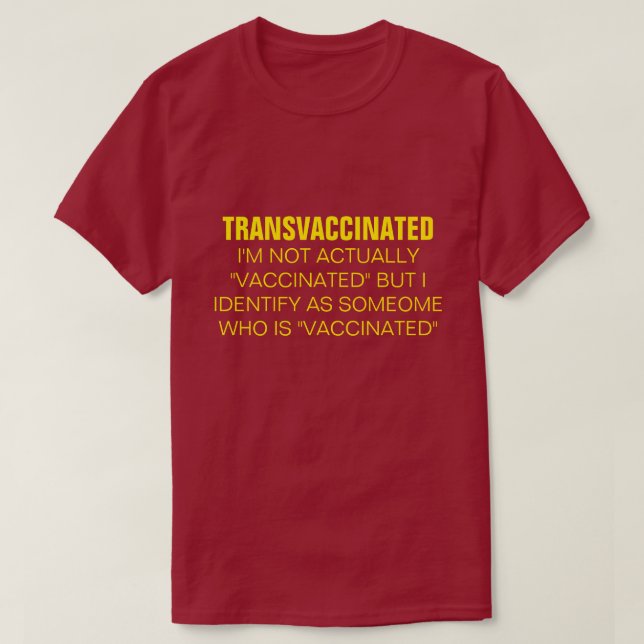 Camiseta T-Shirt TRANSVACINADO (Frente do Design)