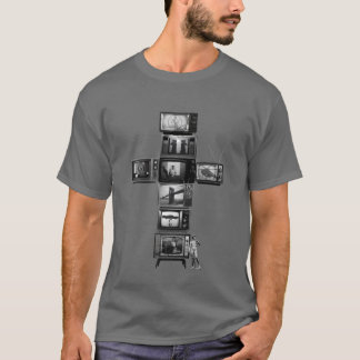 Camiseta T-shirt transversal dos homens das televisões