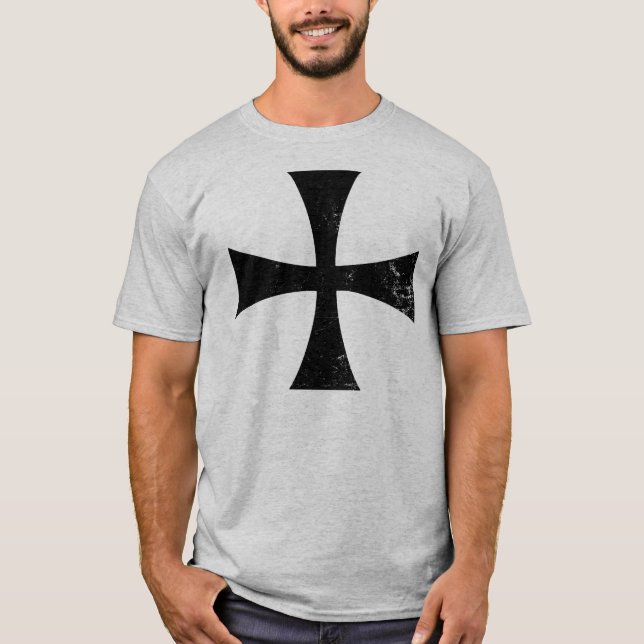 Camiseta T-shirt transversal preto de Templar dos (Frente)