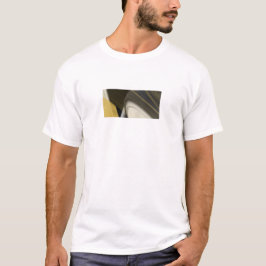 Camiseta T-Shirt Trend Abstrato Art Black White Dourado