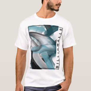 Camiseta T-Shirt Trend Abstrato Art Blue Ocean