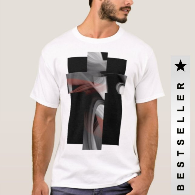 Camiseta T-Shirt Trend Abstrato Black White Powdery (Criador carregado)