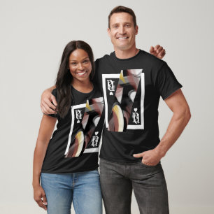 Camiseta T-Shirt Trend Abstrato Black White Powdery
