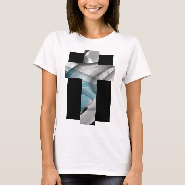 Camiseta T-Shirt Trend Abstrato Blue Ocean (Frente)