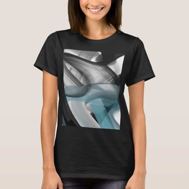 Camiseta T-Shirt Trend Abstrato Blue Ocean (Frente)