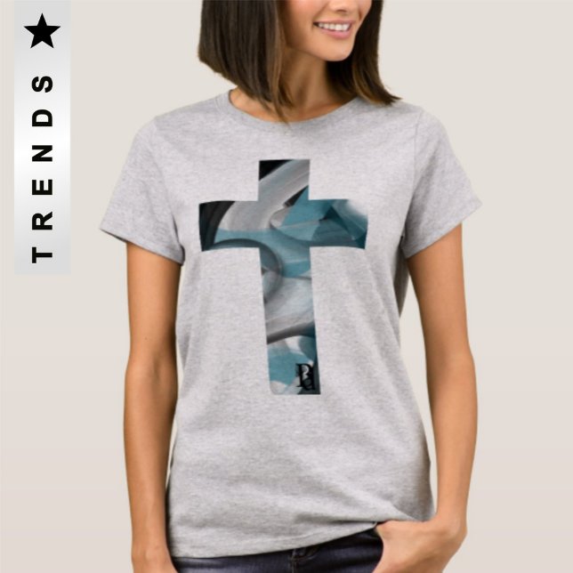 Camiseta T-Shirt Trend Abstrato Blue Ocean (Criador carregado)