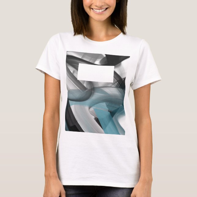 Camiseta T-Shirt Trend Abstrato Blue Ocean (Frente)
