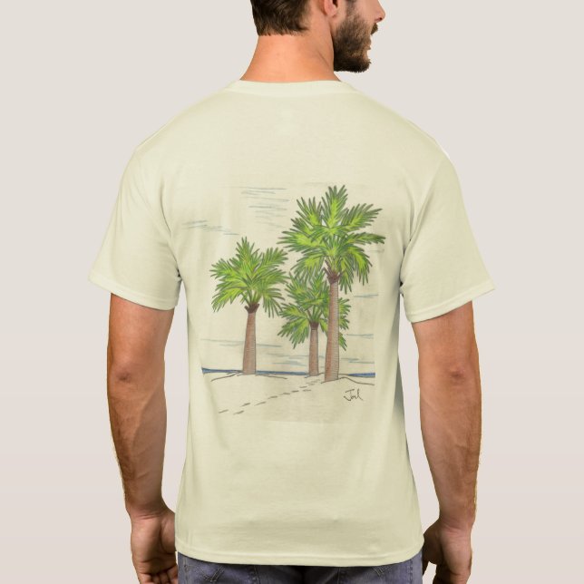 Camiseta T-shirt TRÊS PALMS (impressa) (Verso)