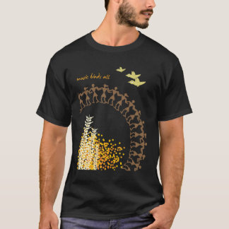 Camiseta T-shirt tribal indiano do design - preto