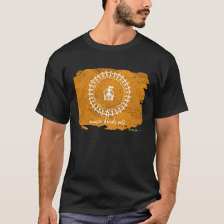 Camiseta T-shirt tribal indiano do design - preto