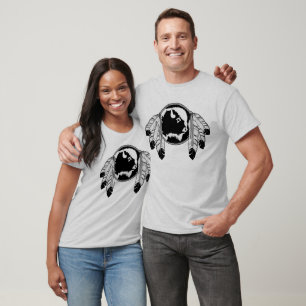 Camiseta T-shirt tribal orgânico dos animais selvagens do