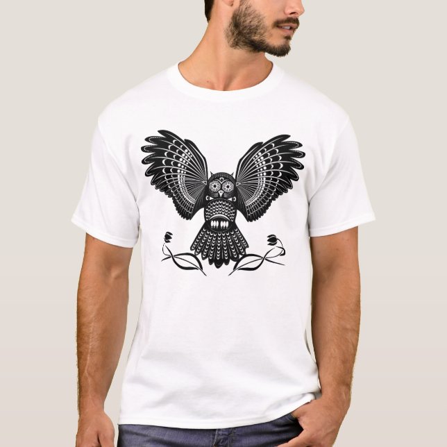 Camiseta T-Shirt Tribal Owl (Frente)