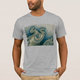 Camiseta T-shirt triplo do Twirl do beira-mar