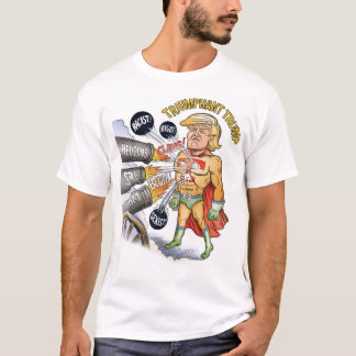 Camiseta T-shirt triunfante do super-herói do trunfo