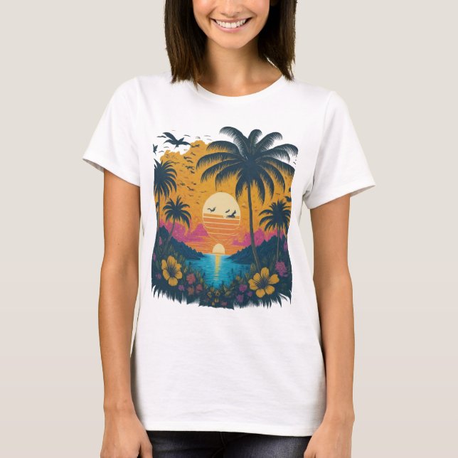 Camiseta T-Shirt Tropical (Frente)