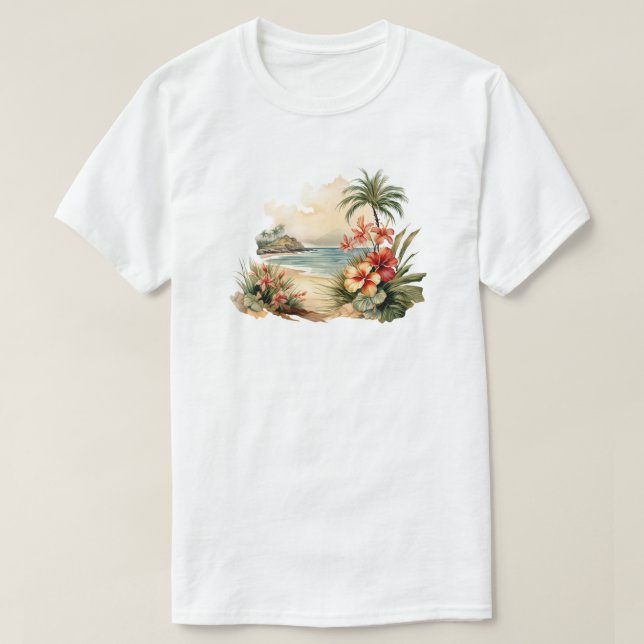 Camiseta T-Shirt Tropical (Frente do Design)