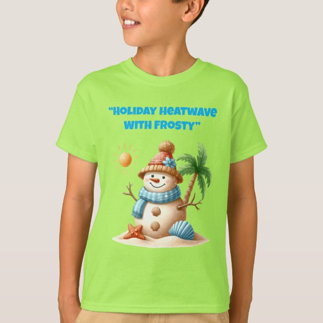 Camiseta T-Shirt- Tropical Christmas Family Tshirts (Frente)