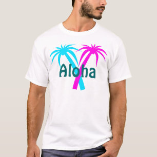 Camiseta T-shirt tropical das palmeiras de Havaí