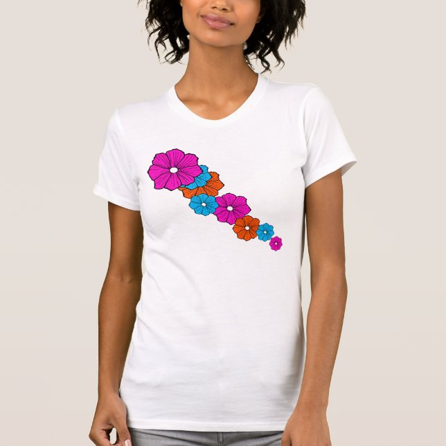 Camiseta T-Shirt Tropical Flower (Frente)