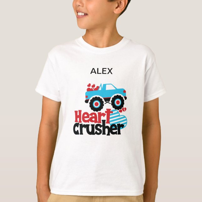 CAMISETA T-SHIRT "TRUCK HEART CRUSHER" (Frente)