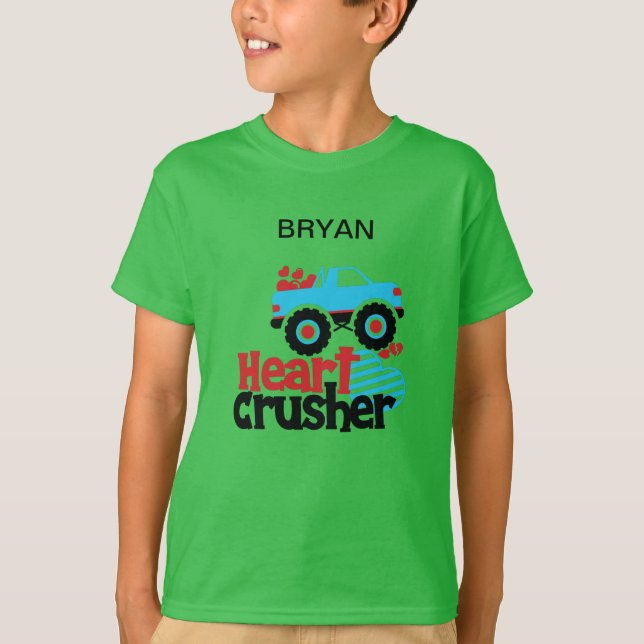 CAMISETA T-SHIRT "TRUCK HEART CRUSHER" (Frente)