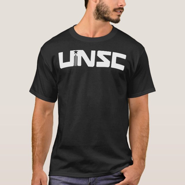 Camiseta T-Shirt U.N.S.C Logo (Halo) Classic T-Shirt (Frente)