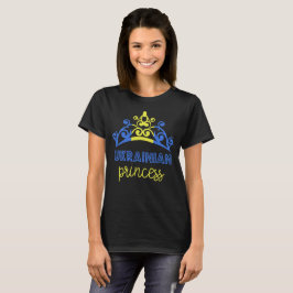 Camiseta T-shirt ucraniano da bandeira nacional da princesa