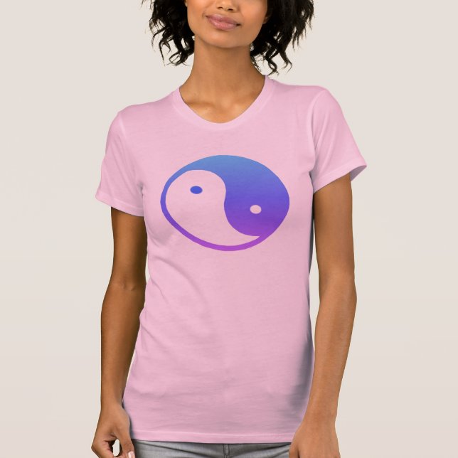 Camiseta T-shirt ultravioleta de Yin Yang (Frente)