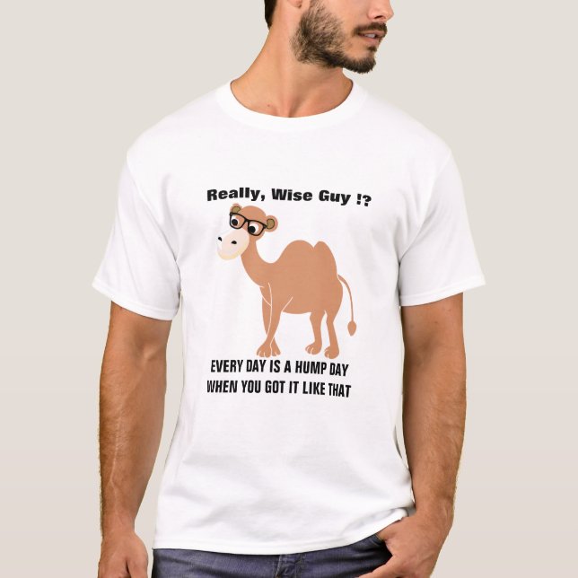 Camiseta T-Shirt Único Hump Day Memes | Quarta-feira Engraç (Frente)