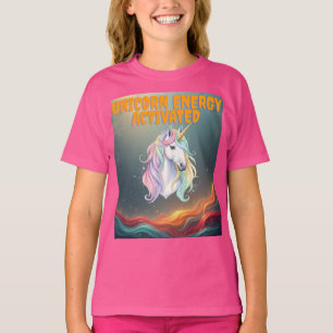 Camiseta T‑Shirt Unicórnio Energia Ativada