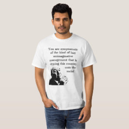 Camiseta T-shirt Unimaginative da gestão do trabalho