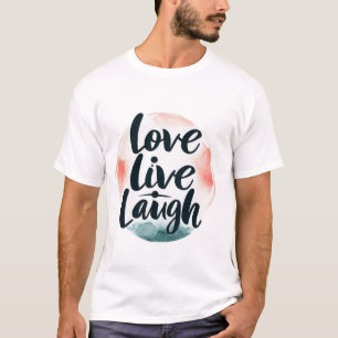 Camiseta T-Shirt Unisex, AMOR, VIVO, RÍGIDO - Typo Minimali