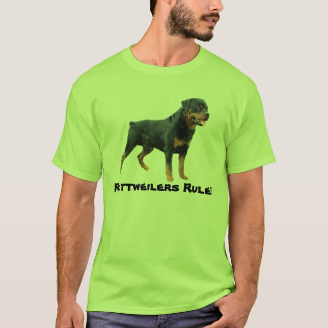 Camiseta T-shirt unisex de Rottweiler (Frente)