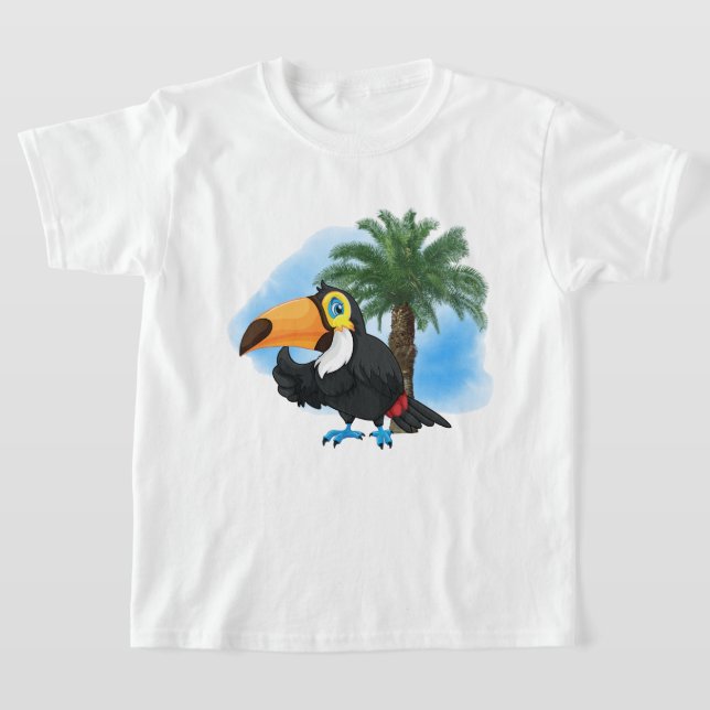 Camiseta T-Shirt unisex de tucanos de praia fofinhos (Postura )