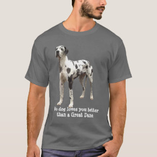 Camiseta T-shirt unisex do Harlequin de great dane