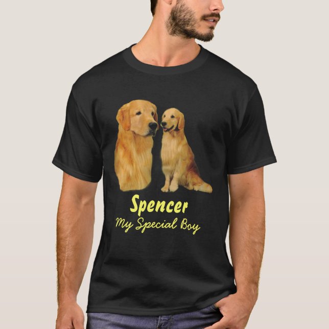 Camiseta T-shirt unisex dourado de Spencer (Frente)