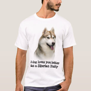 Camiseta T-shirt unisex lindo do rouco Siberian