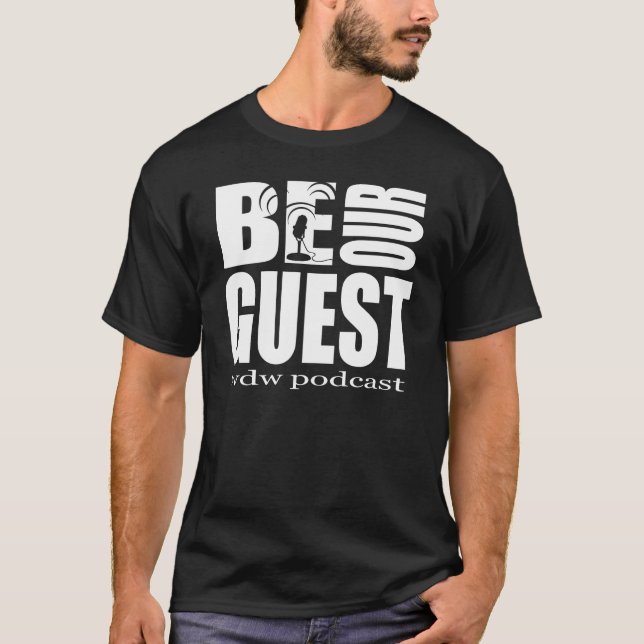 Camiseta T-shirt unisex preto & branco de BOGP (Frente)