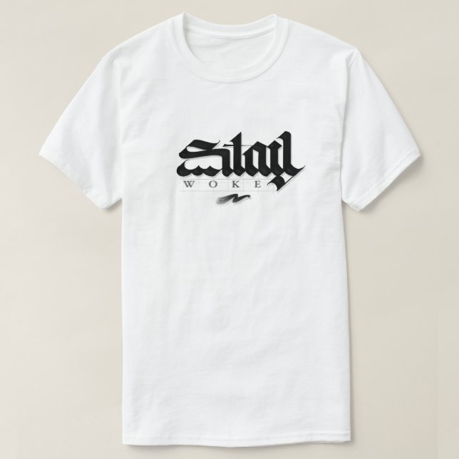 Camiseta T-shirt unisex stay woke (Frente do Design)