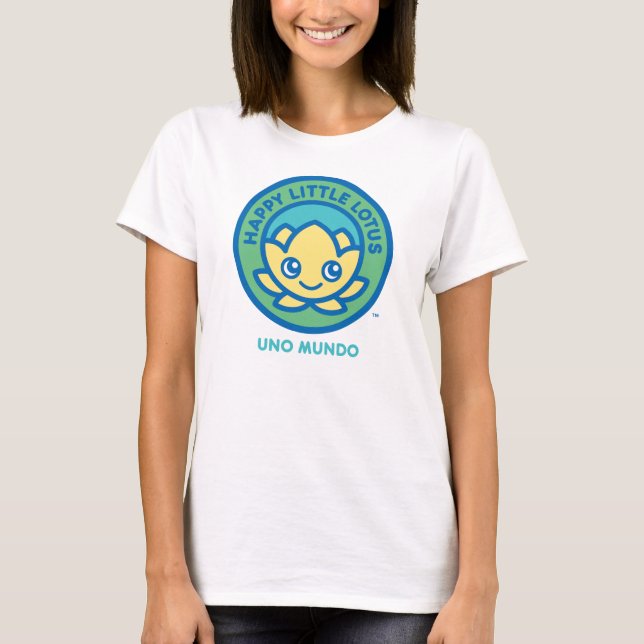 Camiseta T-Shirt UNO MUNDO, Lotus Feliz HLL_06 (Frente)