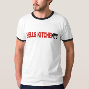 Camiseta T-shirt urbano do homem da cozinha dos infernos de