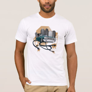 Camiseta t-shirt urbano retro do carro