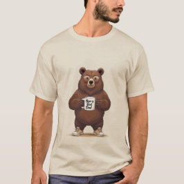 Camiseta T-Shirt Urso Engraçado do Melhor Pai