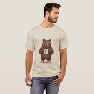 Camiseta T-Shirt Urso Engraçado do Melhor Pai