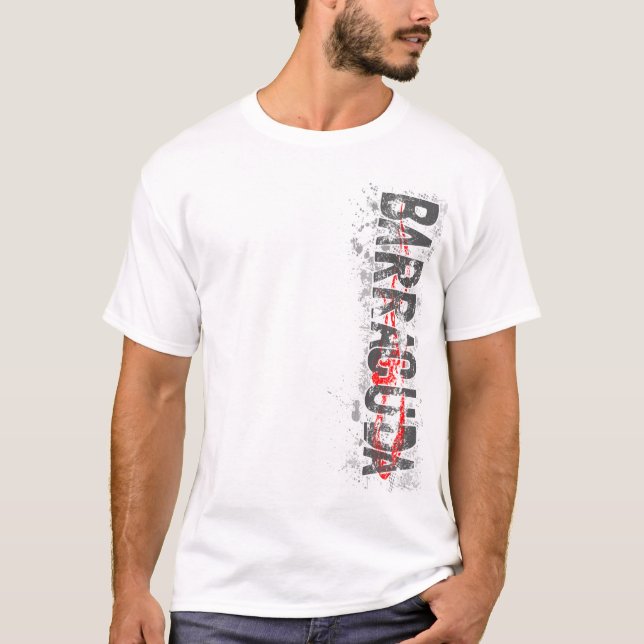 Camiseta T-shirt v2 vermelho de Vert do Barracuda (Frente)